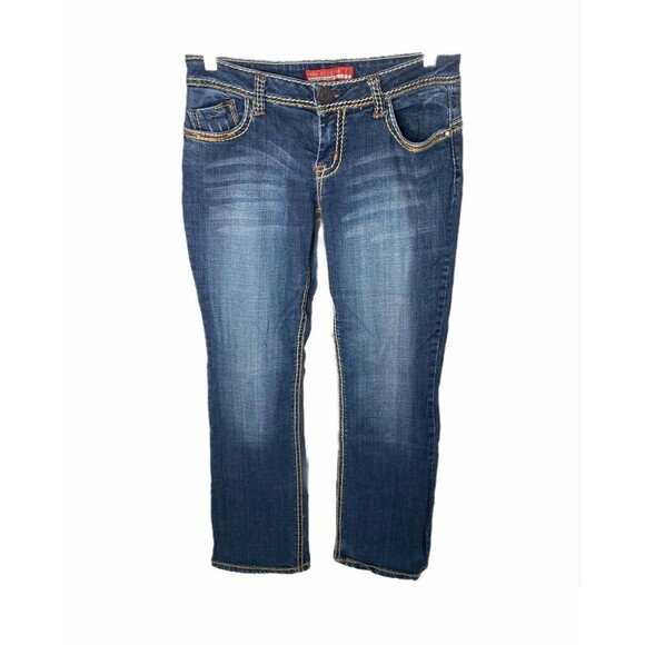 Zana Di Rockin Denim Junior's Boot Cut Jean's Blue Denim 5 Pocket Size 11 x 32 - Picture 1 of 7
